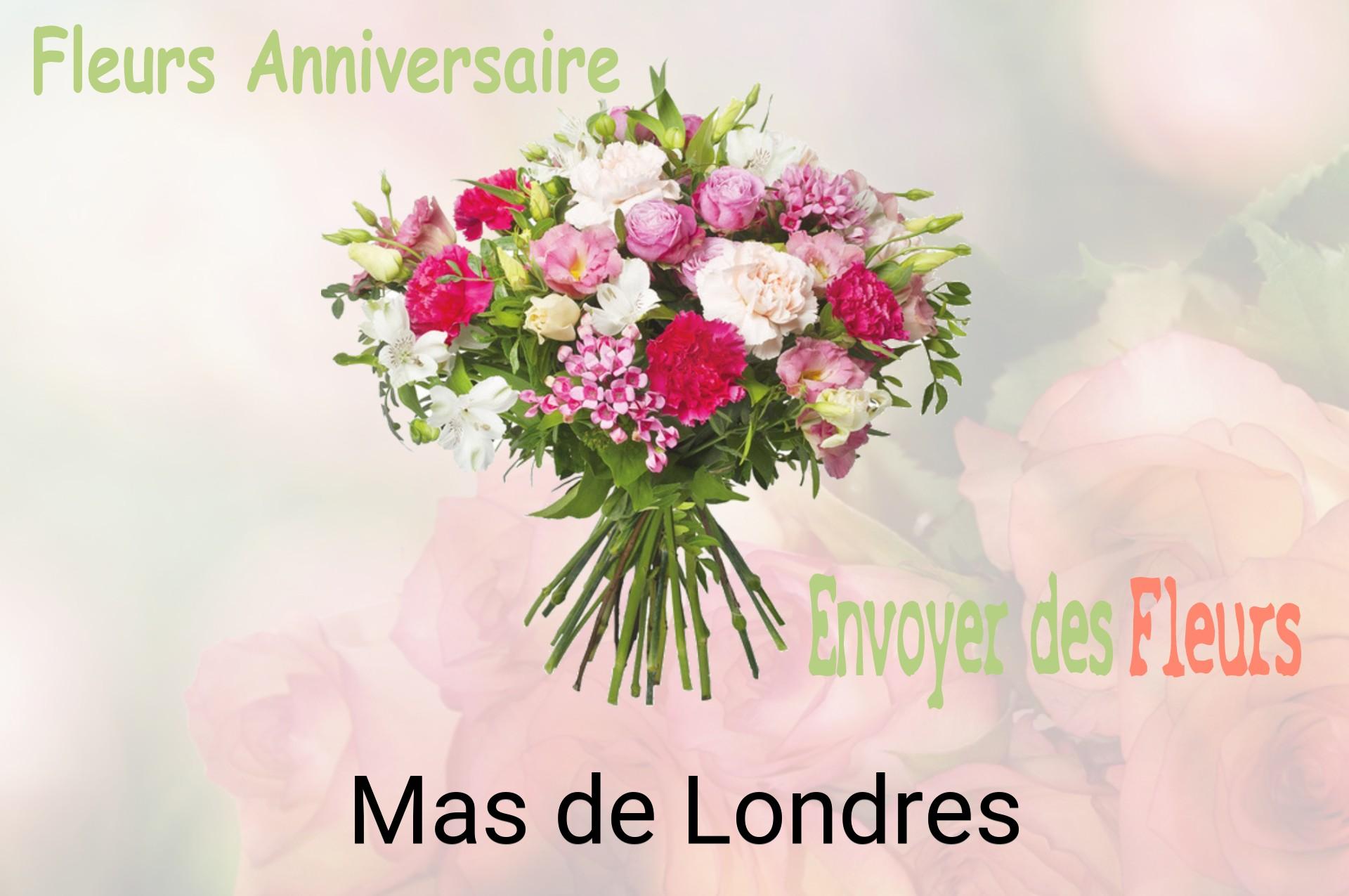 Bouquet de fleurs d’anniversaire livré à Mas-de-Londres