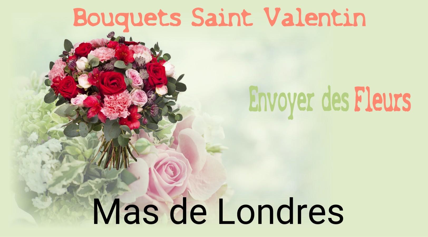 Roses de Saint-Valentin livrées à Mas-de-Londres